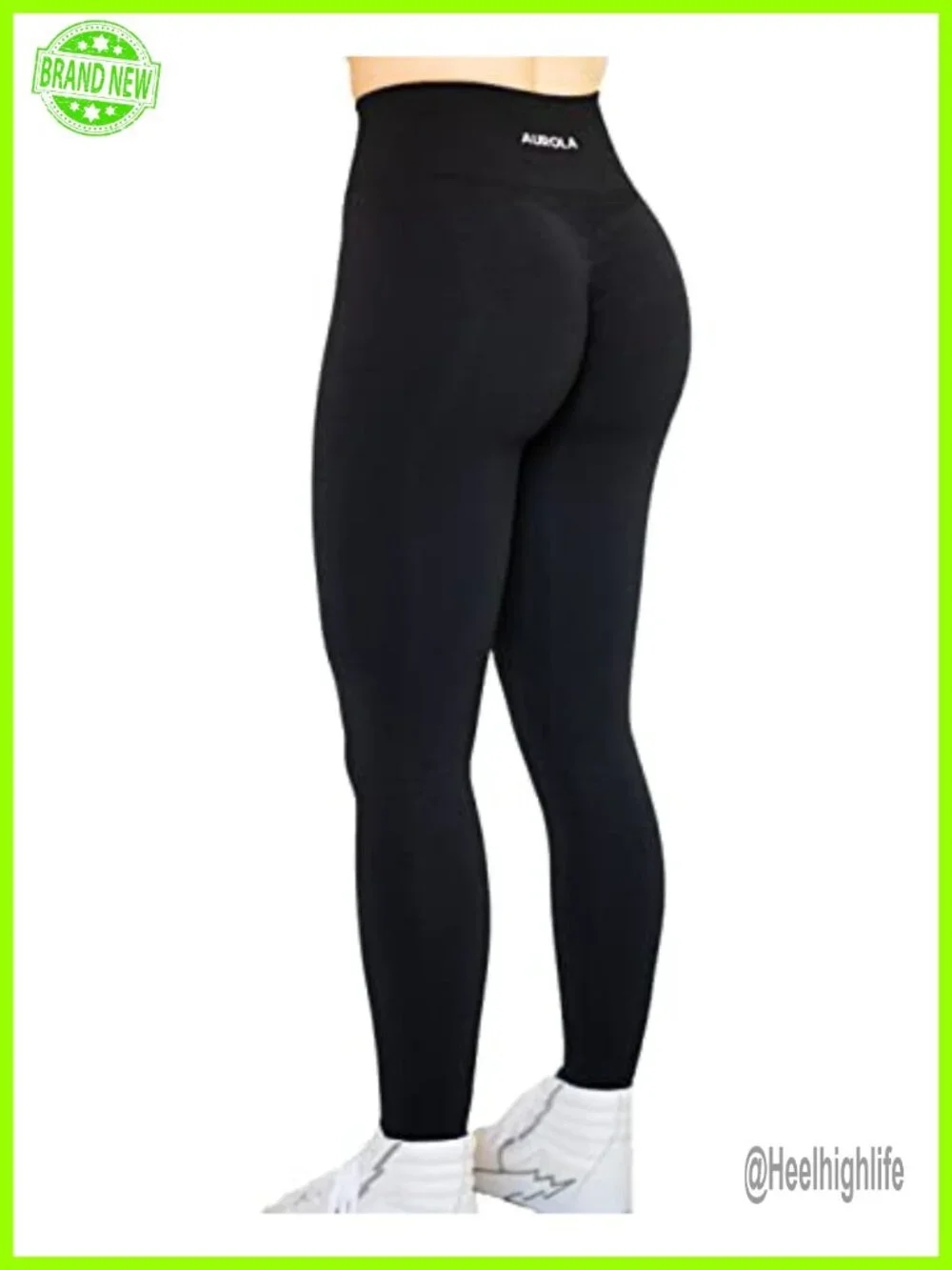 Seamless Scrunch Leggings High Waist Tummy Control Yoga Pants 25